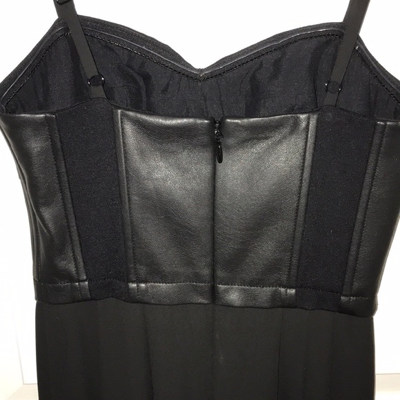 BCBG faux leather fabric dress - Picture 3 of 6